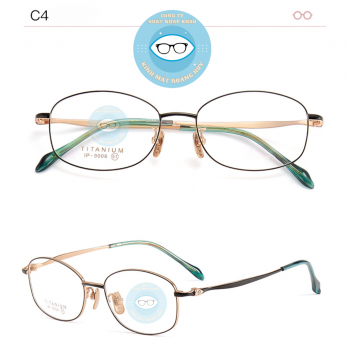 Gọng kính kim loại mã 9006